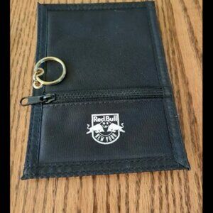 New York Red Bulls Black Keyring Zipper Wallet New Metrostars